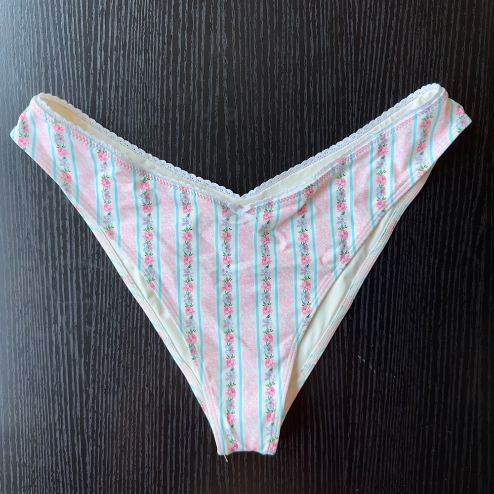 Frankie’s Bikinis Enzo Floral Cheeky Bikini Bottom